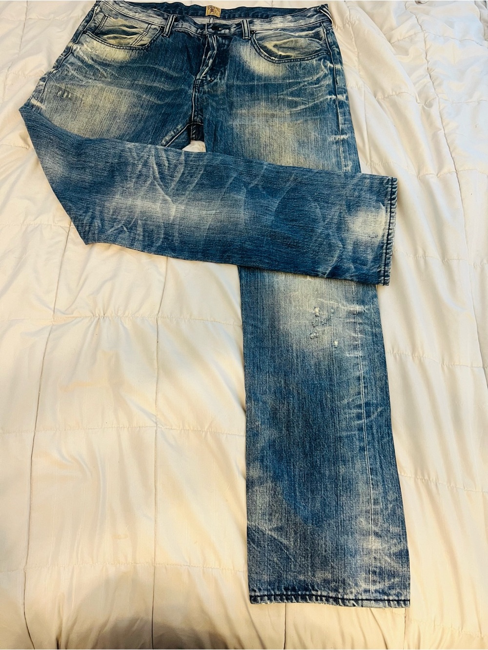 PRPS Denim Distressed Button Fly